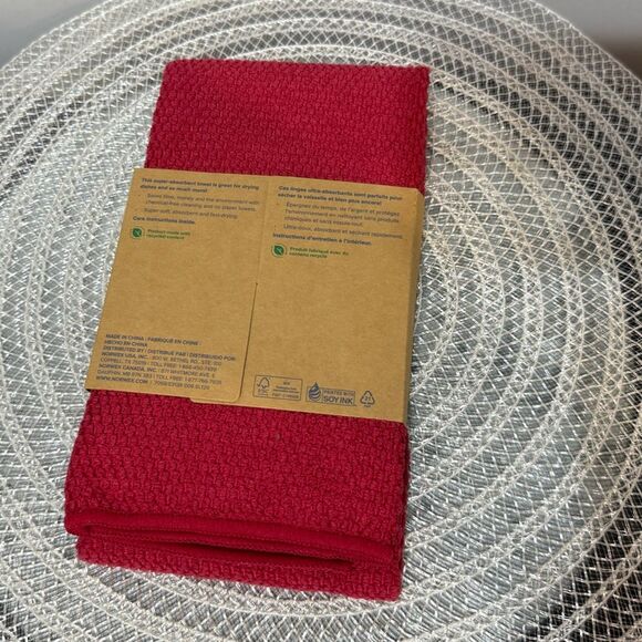 Norwex Kitchen Towel Cranberry Limited Edition NWT - Picture 9 of 9